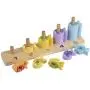 Orange Tree Toys - Counting Fish – Wooden Toy with 15 Stacking Pieces - for Kids Ages 3 Years and Up to Practice Counting and Develop Fine Motor Skills