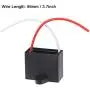 uxcell Ceiling Fan Capacitor CBB61 4uF 450V AC 2 Wires Metallized Polypropylene Film Capacitor 38x31x20mm for Electric Fan Pump Motor Generator 3Pcs