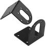 Biaungdo 37mm DC Motor Mounting Bracket, DC Gear Motors Fixed Mount Mounting Base, L-shape Fixed Seat Gear Reduction Motor Holder with Screw Nut