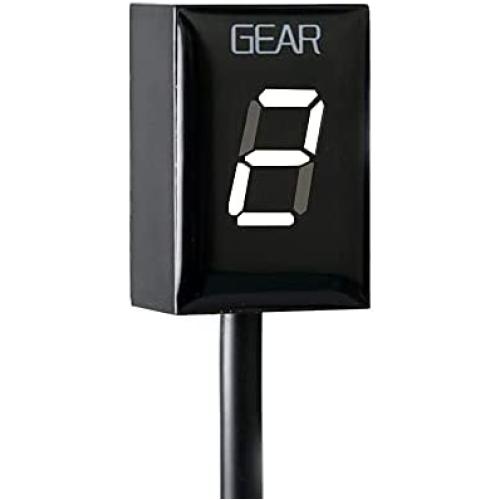 Motorcycle Gear Indicator for Honda CBR CB500X CB400SF CB650F CB1300 CBR600RR CB1000R Cb650r VFR800 Digital Meter LED Display Waterproof ECU Plug (White)