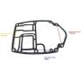 Boat Motor 66T-45113-A0 Upper Casing Gasket for Yamaha Outboard hors-bord 40HP 40X E40X 2-Stroke