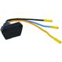 Attwood 7622-7 3-Wire 12V/24V Trolling Motor Connector, 10 Gauge