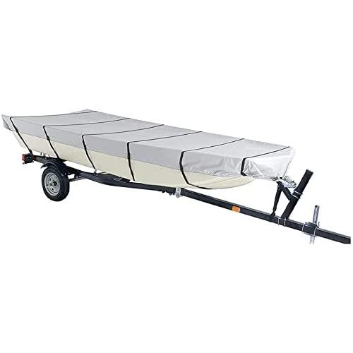 munirater 16Ft Boat Cover Waterproof Heavy Duty Trailerable Replacement for Jon Boat Grey