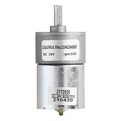 DC 24V Gear Motor Shaft 37mm , Learning & Education Science Kits & Toys Diameter Electric Gearbox Micro Speed Reduction Geared Motor[570R]
