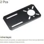 MECCANIXITY Motor Mounting Bracket Alloy Mount Plate Holder 100x50mm Black for 28/35/42 Stepper Motor 2 Pack MECCANIXITY Motor Mounting Bracket Alloy Mount Plate Holder 100x50mm Black for 28/35/42 Stepper Motor 2 Pack