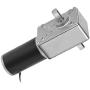 sourcing map High Torque Speed Reduction Motor Double Shaft Worm Gear Motor DC 24V 105RPM