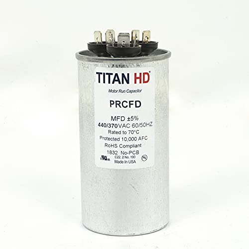 Packard PRCFD355A Motor Run Capacitor Oval / MFD: 35/5 / Volts: 440