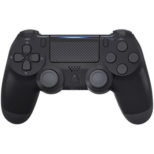 YCZHDV Wireless Controller Compatible with P-S4, Remote Game Controllers for P-S4/Slim/Pro/PC with Dual Vibration/Speaker/Gyro, Controller Gamepad Replacements - Black