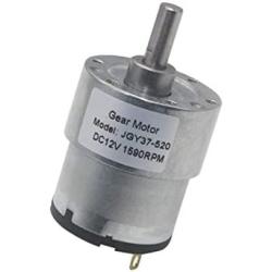 Xuulan Xianglaa-Motor 12V 24V DC Gear Motor, JGB37-520 6V Micro Motor Electrical Motor, Wide Range of Applications (Speed(RPM) : 7rpm, Voltage(V) : 12V)