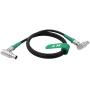 HangTon Motor Cable 1B 7 Pin for Preston FIZ MDR-4 MDR-3 Controller DM1X DM2X DM5 Digital Motor Heden M26VE, Right Angle to Straight (3m, RA to RA)