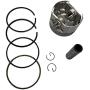ENGINERUN 67MM Piston Rings Assembly Compatible with Robin Subaru EX17 EX21 6HP STD Replaces OEM Parts 277-23511-17 277-23513-17