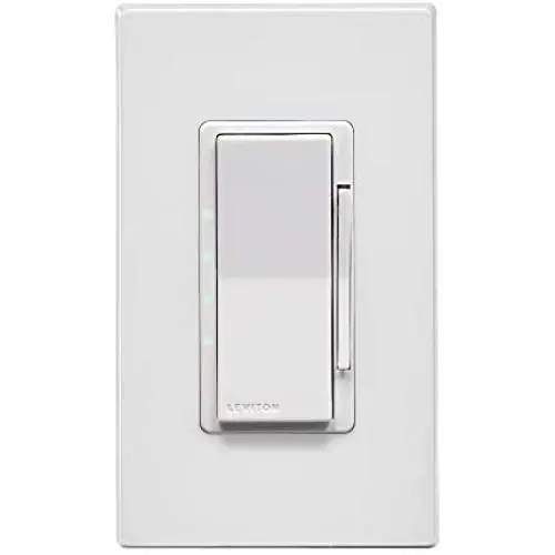 Leviton ZW4SF-1BW Decora Smart 4 Speed Fan Controller with Z-Wave Technology, 1 Pack, White