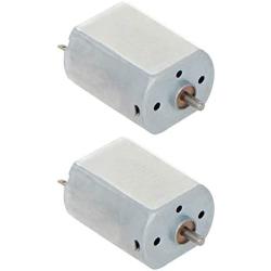 Fielect 2Pcs DC Motor 12V 9000RPM 0.05A Electric Motor Micro Motor Mini Motor Round Shaft for RC Boat DIY Airplane Toys Model DIY Hobby