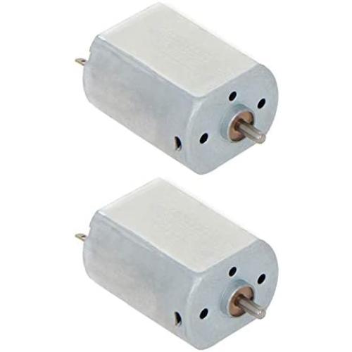 Fielect 2Pcs DC Motor 12V 9000RPM 0.05A Electric Motor Micro Motor Mini Motor Round Shaft for RC Boat DIY Airplane Toys Model DIY Hobby