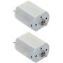 Fielect 2Pcs DC Motor 12V 9000RPM 0.05A Electric Motor Micro Motor Mini Motor Round Shaft for RC Boat DIY Airplane Toys Model DIY Hobby