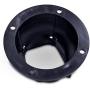 T-H Marine Cable Boot - Boat Transom and Motor Well Rigging Boot with Cable Tie - Universal Fit - Black, 2 inch
