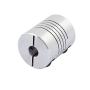 Xnrtop 5mm to 6mm Shaft Coupling 25mm Length 20mm Diameter Stepper Motor Coupler Aluminum Alloy Joint Connector for 3D Printer CNC Machine DIY Encoder(Pack of 2）