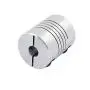 Xnrtop 5mm to 6mm Shaft Coupling 25mm Length 20mm Diameter Stepper Motor Coupler Aluminum Alloy Joint Connector for 3D Printer CNC Machine DIY Encoder(Pack of 2）