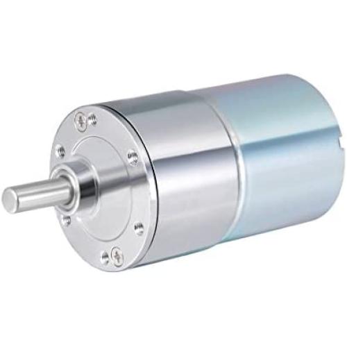 uxcell 24V DC 800 RPM Gear Motor High Torque Electric Reduction Gearbox Eccentric Output Shaft