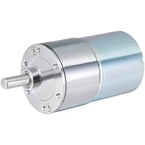 uxcell 24V DC 800 RPM Gear Motor High Torque Electric Reduction Gearbox Eccentric Output Shaft