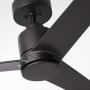 Noble Home Ceiling Fan with Remote Outdoor Wet Rated Fixture with Premium DC Motor and 6 Speed Controller Downrod Mount for Overhead Hanging, Bronze, 54 Inch
