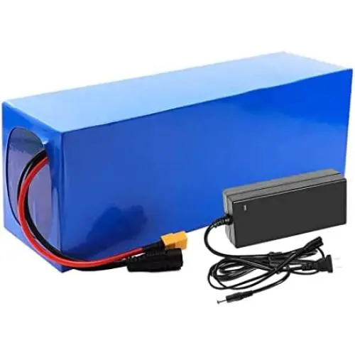 Wnicek 48V 20Ah Ebike Battery 20000mAh 13S4P Lithium-Ion Battery Pack Waterproof PVC Electric Bike Battery with 2A Charger Fit for 1000W 750W 500W 350W 250W 200W Motor