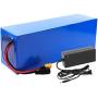 Wnicek 48V 20Ah Ebike Battery 20000mAh 13S4P Lithium-Ion Battery Pack Waterproof PVC Electric Bike Battery with 2A Charger Fit for 1000W 750W 500W 350W 250W 200W Motor