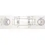 BestTong DC 12-24V 4000RPM Brushed Vibration Motor Double-Head High Torque Electric Vibrating Motors with 2 Iron Rotating Mass