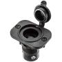 MotorGuide 8M0092066 Trolling Motor Receptacle — for 10-Gauge and 8-Gauge Wire, with Composite Mounting Plate, Black