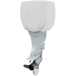 AngLink 600D Heavy Duty Outboard Motor Cover, Sun Protection Boat Motor Hood Cover, Outboard Engine Cover Fits Motor Fits 25Hp to 60Hp