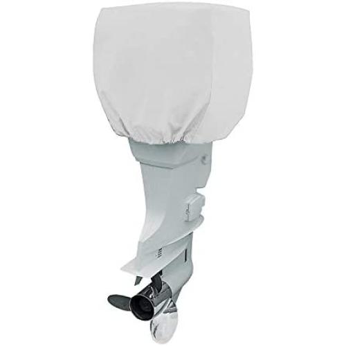 AngLink 600D Heavy Duty Outboard Motor Cover, Sun Protection Boat Motor Hood Cover, Outboard Engine Cover Fits Motor Fits 25Hp to 60Hp