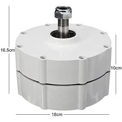 FLTXNY POWER 600W Gearless Permanent Magnet Generator 12V Low Speed AC Alternator Generators With Base Use for Wind Turbine Water Turbine 500rpm