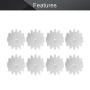 Othmro 40pcs Plastic Gears 12 Teeth Model 122A Reduction Gear Plastic Worm Gears for RC Car Robot Motor