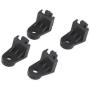 American Volt 4-Pack Complete Dual Electric Radiator Condenser Transmission Engine Oil Cooler Fan Mounting Installation Kit Zip-Tie Straps Foam Vibration Pads Springs L-Bracket 90 Degree Corner Fin Mounts Clips Fasteners Universal Automotive Replacement C