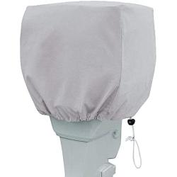Outboard Motor Cover - 600D Heavy Duty Waterproof Boat Motor Covers, Outboard Engine Covers Fits Motor Up to 20 HP