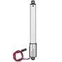 Justech 100mm Linear Actuator 12V 4-inch Linear Actuator Motor 32N Mini Linear Motor for Car RV Electric Door Opener Industrial Agricultural Machinery Clean Vessels Cargo Medical Window-Silver