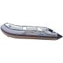 Newport Vessels 11ft 9in Baja Inflatable Dinghy Boat Transom Sport Tender - 6 Person - 20 Horsepower USCG Rated, White/Gray, (20M1000020)