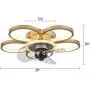 Ceiling Fan with Lights,20 Inch,3 Color Temperatures,3 Gear Wind Speed Fan,Ceiling Fans with Lights and Remote,Ceiling Lights with Fan for Dining Room,Celingfans with Light,Bedroom Ceiling Fan