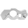 Modengzhe Mototcycle Handlebar Anti-Theft Lock Aluminum Safety Grip Brake Additional Lock for Motorbikes Scooters ATVs Dirt Bikes (Silver)