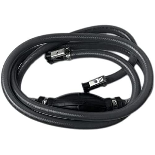 MARINE CITY Boat Heavy Duty Fuel Line Assembly, 8.8FT Nylon Marine Outboard Fuel Line/Hose, 3/8