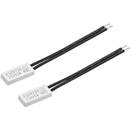 uxcell Normally Close Temperature Switch, 90℃ N.C 5A Thermal Switch Thermostat Temperature Control Switch Controller 2pcs