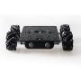 Professional 80mm Mecanum Wheel Car Chassis MC200 for Arduino / Raspberry pi / Micobit, Remote Control 4WD Metal Smart Robot Car Chassis Kit Omnidirectional Wheel with DC TT Motor DIY Toy AI RoS STEAM