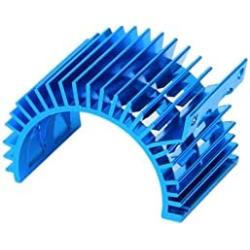 RC 540 550 Motor heatsink Without Fan Side Vented Alloy Aluminum Heat Sink Cooling for 1/10 RC Truck/Boat HSP HPI Wltoys Himoto Redcat 1Pcs(Blue)