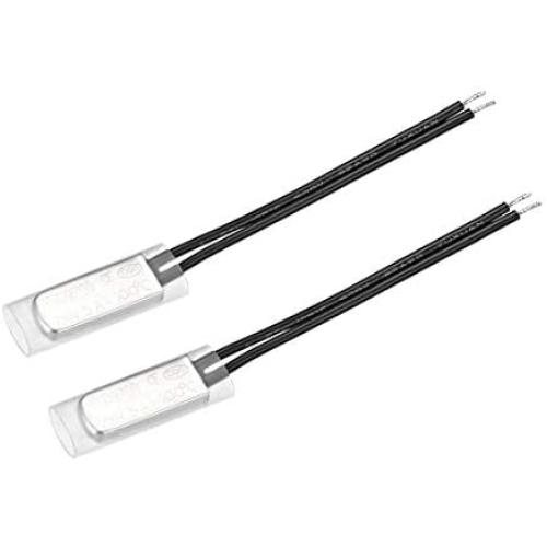 uxcell KSD9700 Thermostat, 100℃ Normally Close Temperature Switch Thermal Switch, N.C 5A Metal Temperature Controller 2pcs