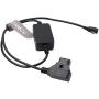 SZRMCC Nucleus Nano Follow Focus Motor or Handwheel Right Angle Micro USB 5V Regulated to D-Tap Power Cable for Tilta