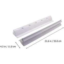 Cabilock 2pcs Solar Panel Side Mounting Brackets Marine Caravan Motorhome RV Solar Panel Side Mount Brackets Solar Panel Roof Installation Clamps White