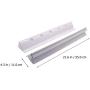 Cabilock 2pcs Solar Panel Side Mounting Brackets Marine Caravan Motorhome RV Solar Panel Side Mount Brackets Solar Panel Roof Installation Clamps White