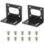 370 Mounting Bracket with Screw Worm Gear Motor Fixed Fastener DIY Parts DC Motor Holder (Single-Side Bracket) - 2 Pack