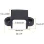 MECCANIXITY Motor Mounting Bracket Motor Base 11.5mm Black with Screws Nuts for N20 Micro Gear Motor 4 Pack