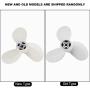 Suuonee Boat Motor Propeller, 7 1/4 5-A 3 Blades Aluminum Boat Propeller Outboard Motor for Hangkai 3.5HP